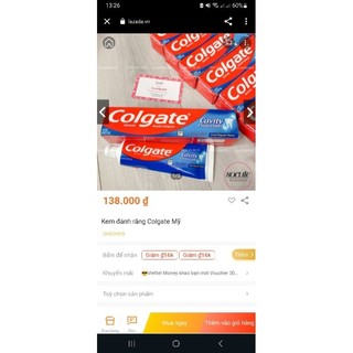 kem đánh răng của mỹ típ to 138k