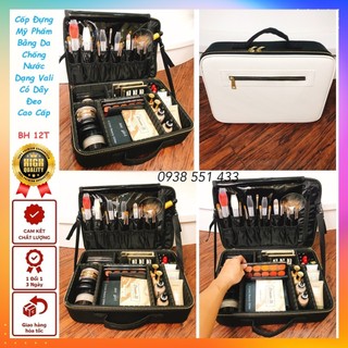 Vali Da Make Up Chuyên Nghiệp Đựng Mỹ Phẩm Trang Điểm Có Dây Đeo