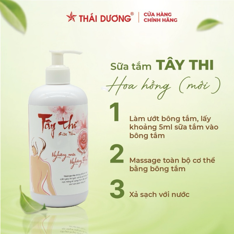 SỮA TẮM TÂY THI Hương hoa hồng