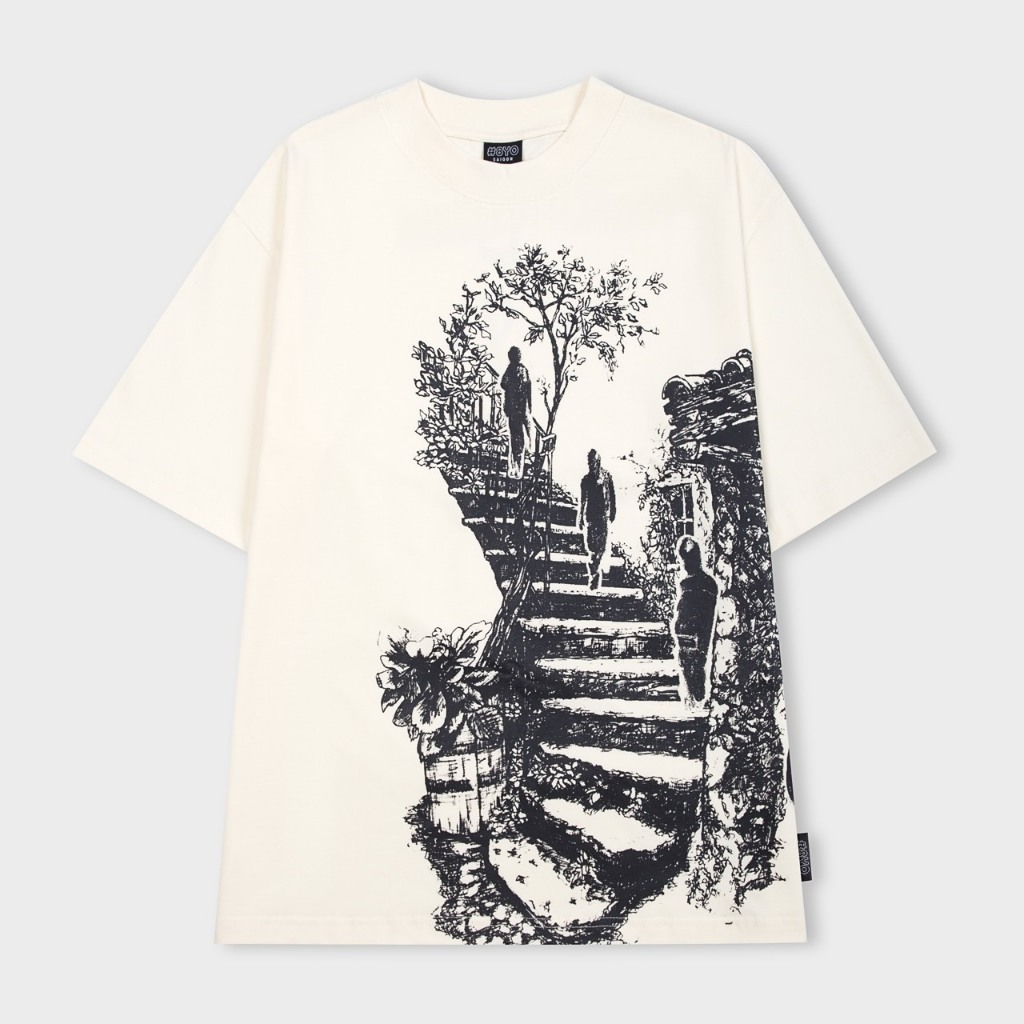 Áo Thun 8YO PARADISE ART Tee Cotton Cao Cấp Local Brand Unisex Nam Nữ Oversize