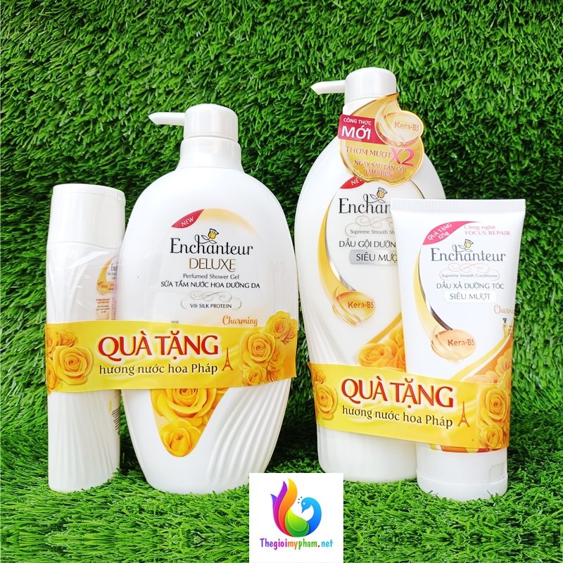 Combo Dầu Gội Enchanteur Charming 650g + Sữa Tắm Enchanteur Charming 650g