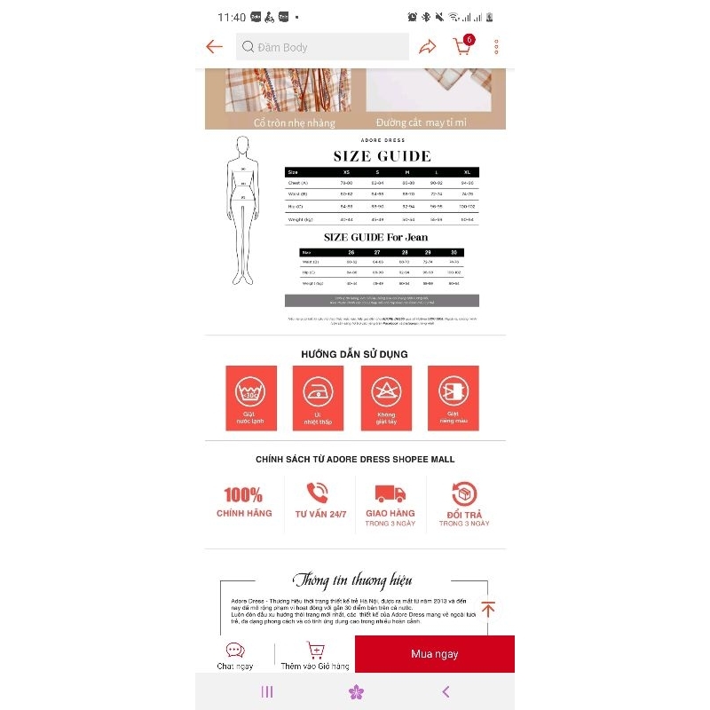 Đầm mini dresses tunic style thô karo cam thêu_ Adore dress