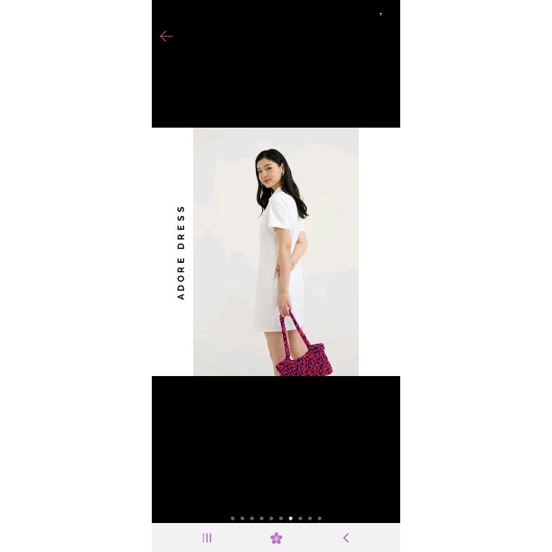 Đầm cotton/polo dresses cotton in summer flowers màu trắng _ Adore dress