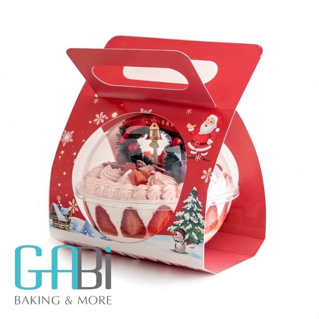 Hộp cầu kèm tay xách Noel 390ml