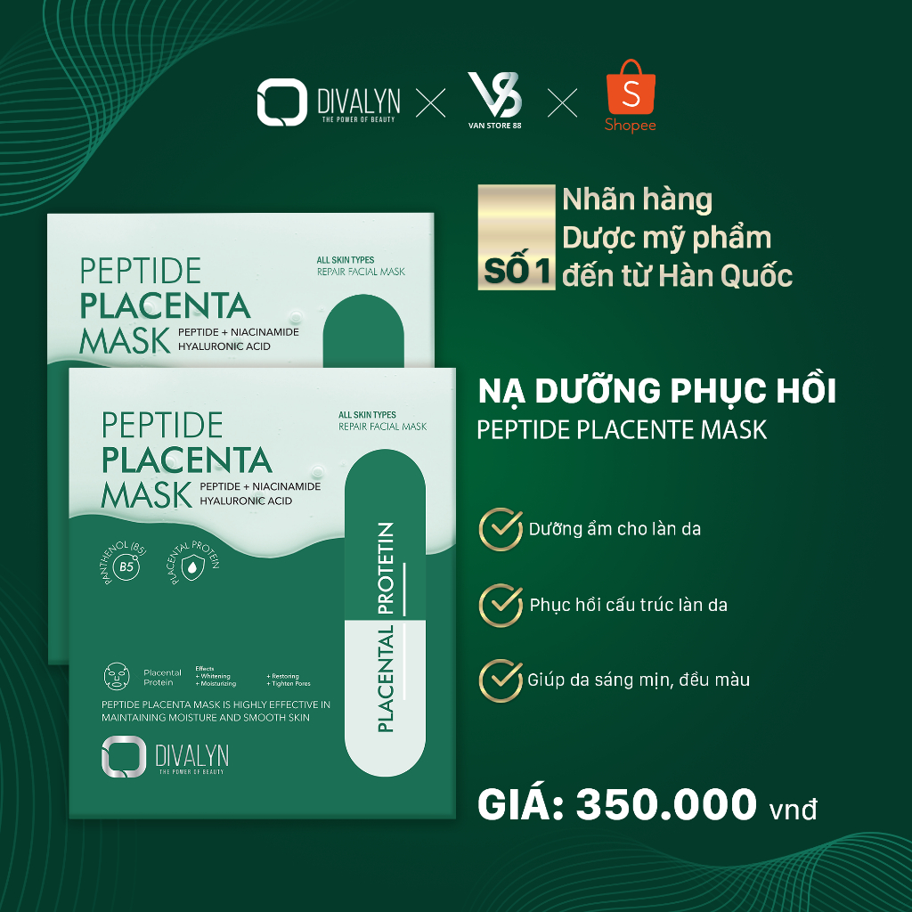 PEPTIDE PLACENTA MASK [ HÀNG ĐẸP , GIÁ RẺ ]-Vânstore88