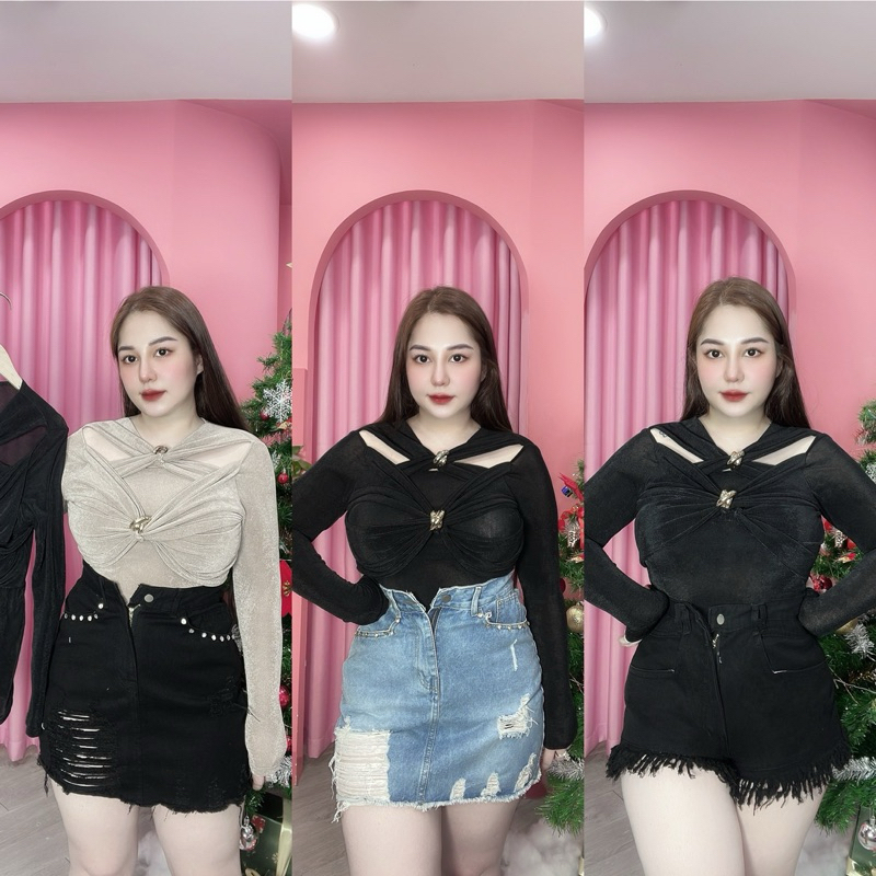 60-90KG ÁO THUN NHỦ TAY DÀI HOT HIT BIGSIZE VƯƠNG NGỌC HÂN