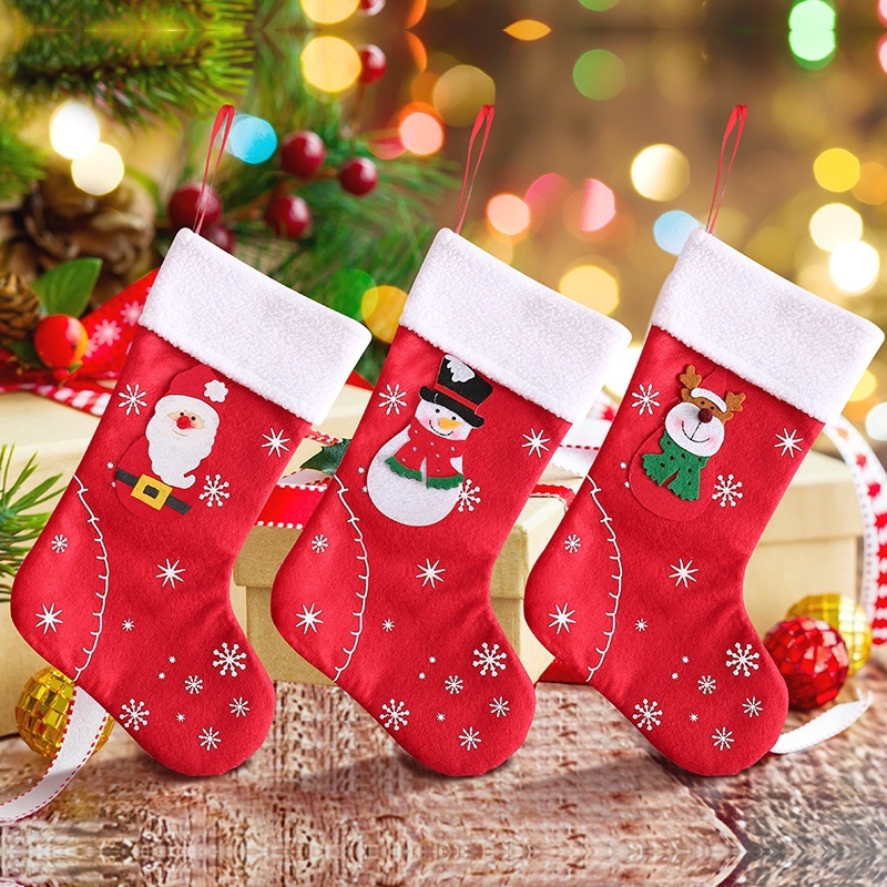 Vớ Hoa Tuyết VO10 Treo Cây Thông Giáng Sinh Phụ Kiện Treo Trang Trí Noel