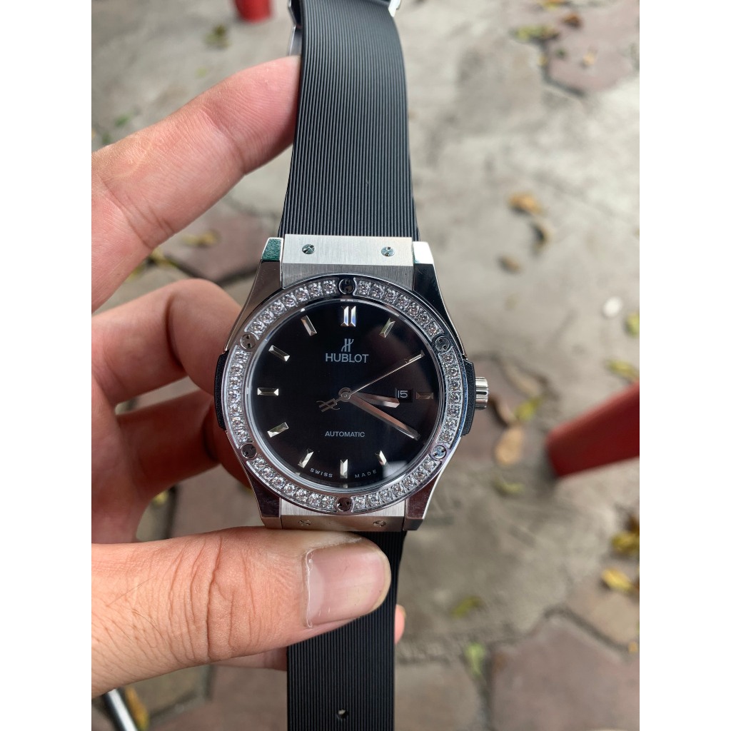 Đồng hồ nam HUBLOT CLASSIC FUSSION Black- máy cơ nhật- automatic- size 42mm -  bảo hành 24 tháng