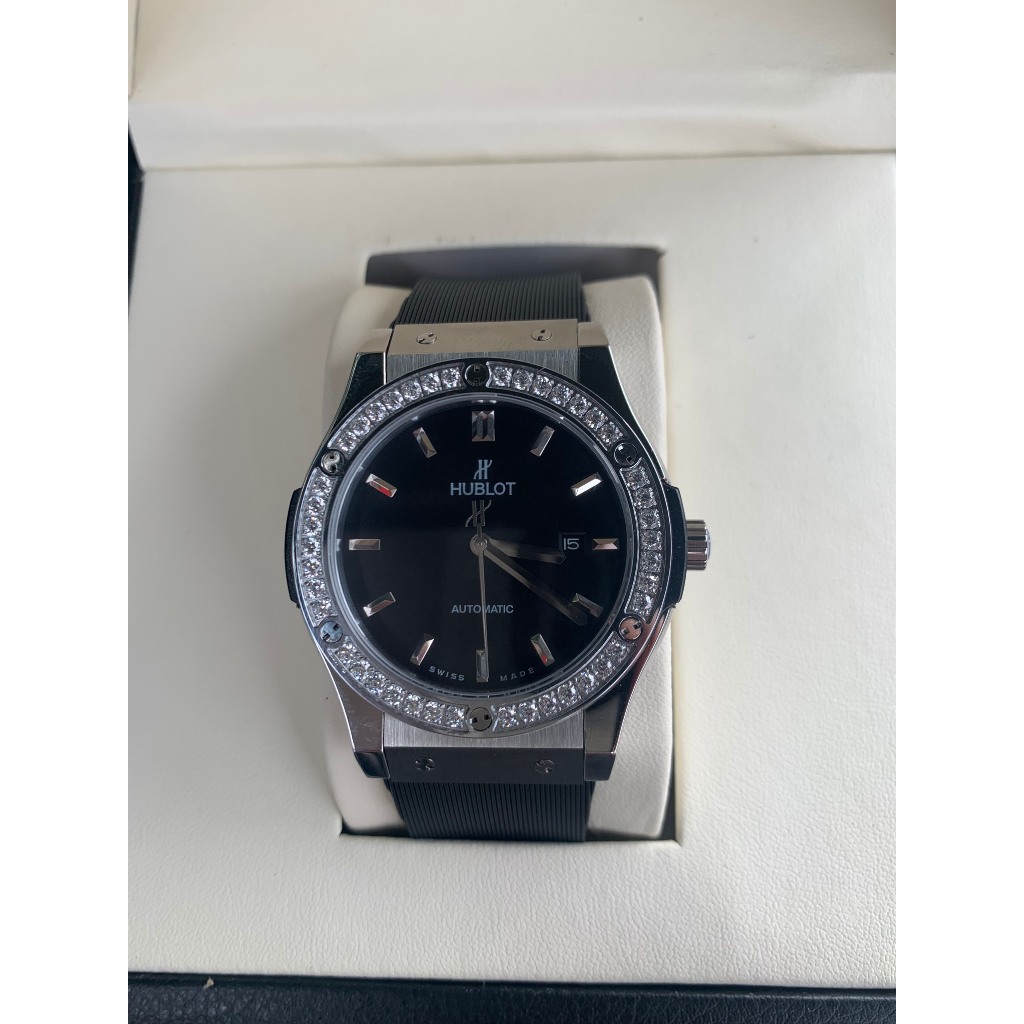 Đồng hồ nam HUBLOT CLASSIC FUSSION Black- máy cơ nhật- automatic- size 42mm -  bảo hành 24 tháng