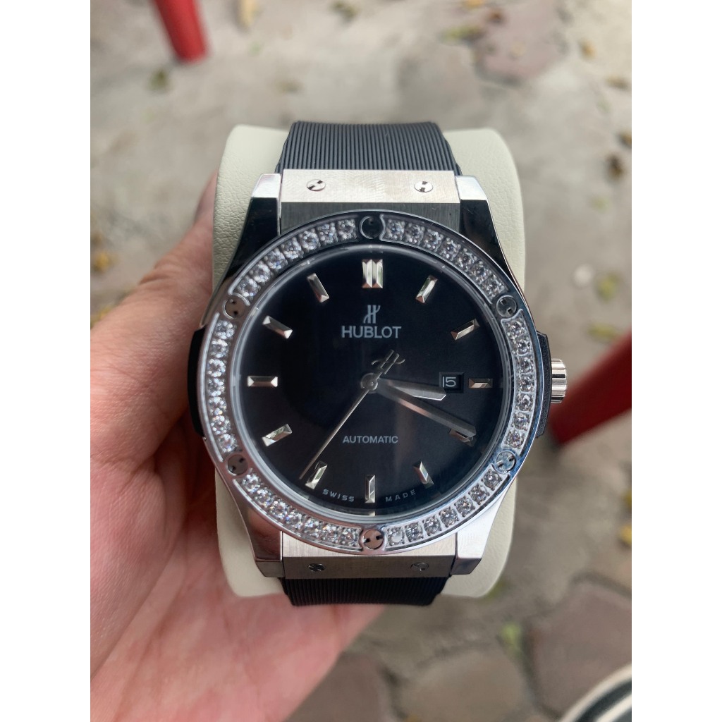 Đồng hồ nam HUBLOT CLASSIC FUSSION Black- máy cơ nhật- automatic- size 42mm -  bảo hành 24 tháng