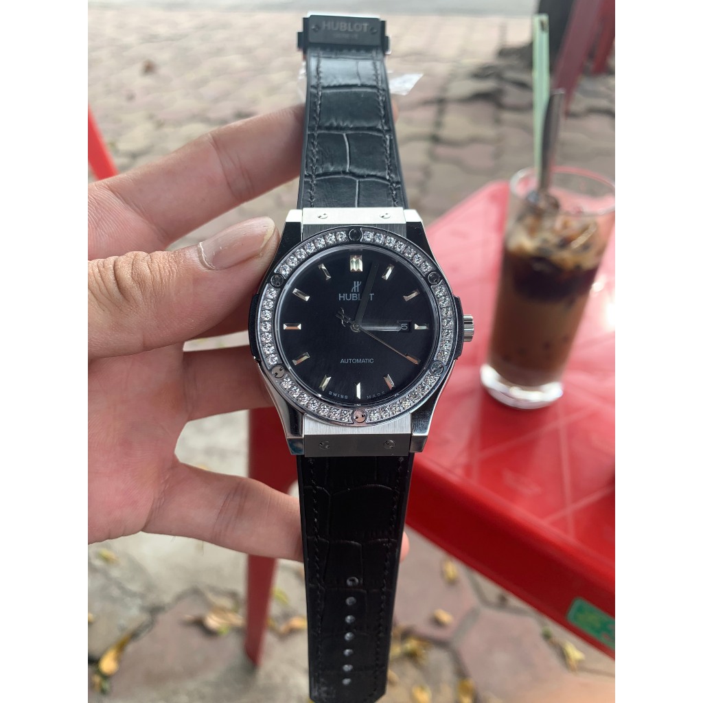 Đồng hồ nam HUBLOT CLASSIC FUSSION Black- máy cơ nhật- automatic- size 42mm -  bảo hành 24 tháng