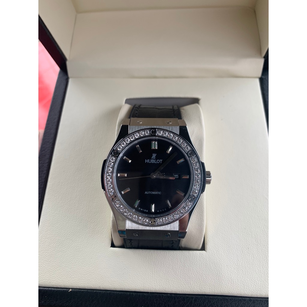 Đồng hồ nam HUBLOT CLASSIC FUSSION Black- máy cơ nhật- automatic- size 42mm -  bảo hành 24 tháng