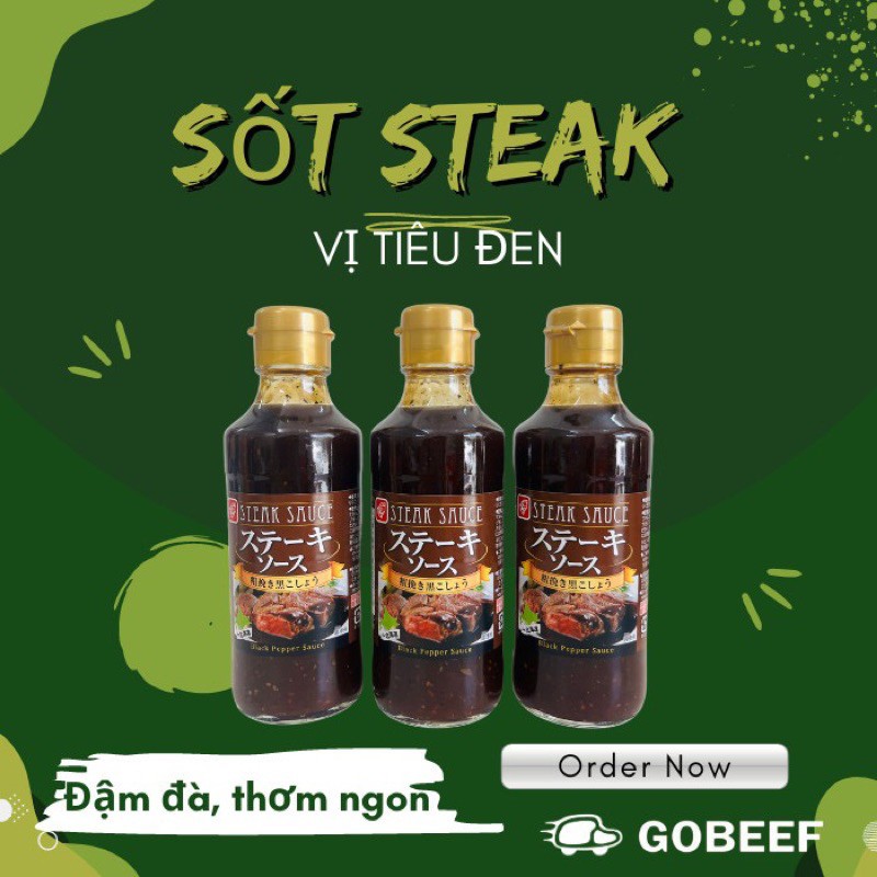 Sốt Steak bò bít tết Bell Foods vị tiêu đen, phô mai, vị nấm Trufle