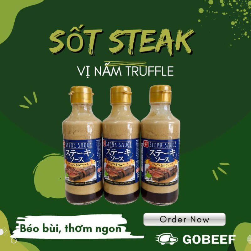 Sốt Steak bò bít tết Bell Foods vị tiêu đen, phô mai, vị nấm Trufle