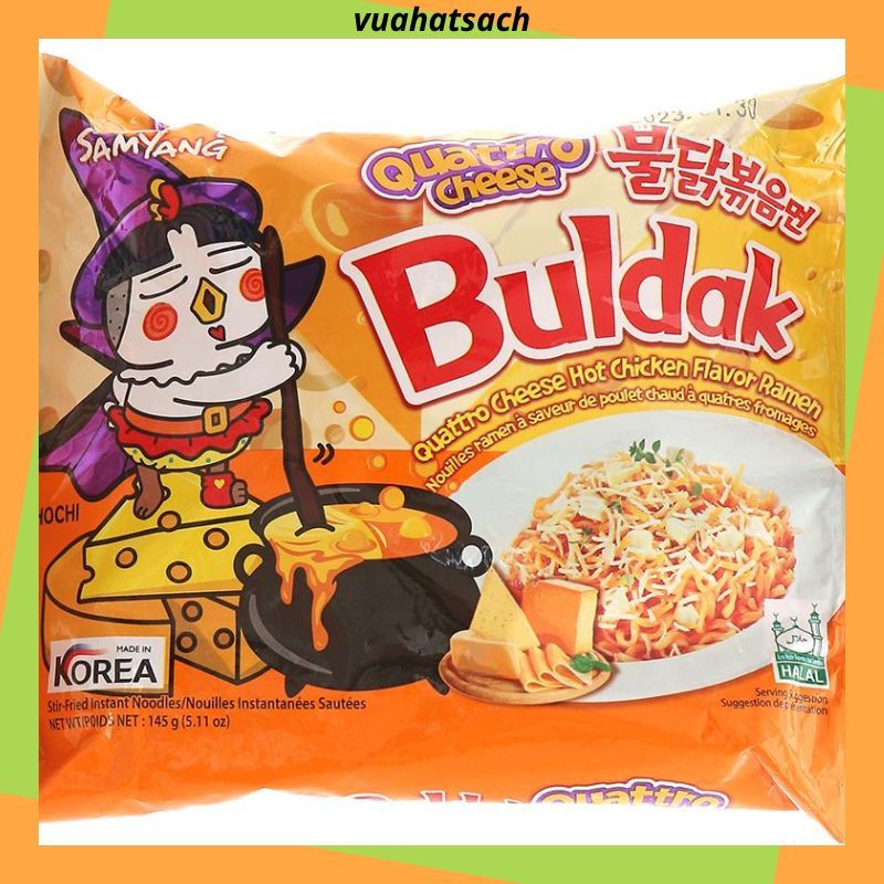 Mì khô gà phô mai Quattro Samyang Hàn Quốc
