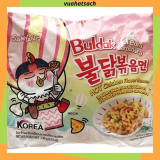  5 gói Mì Samyang Buldak vị Cream Carbonara Hàn Quốc 140g 