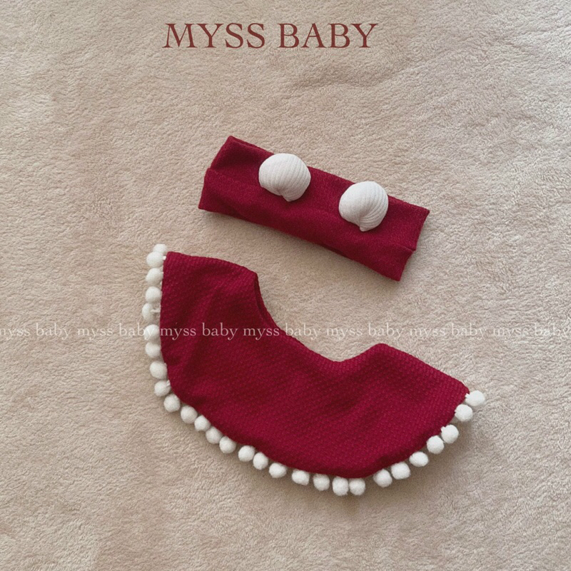 Yếm cho bé, phụ kiện tone đỏ Noel, Tết