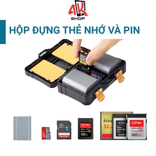 Hộp đựng thẻ nhớ SD/TF/CF/XQD và Pin chống nước chống va đập cao cấp chính hãng