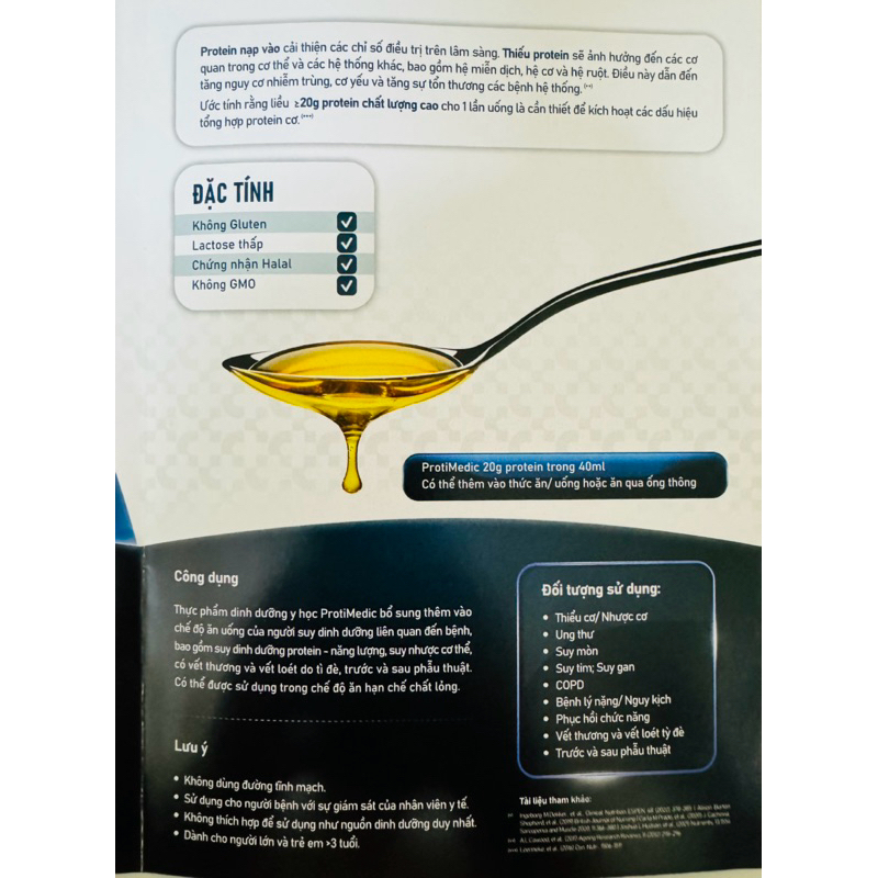 Combo 30 Gói Protimedic 40ml - 20G Protein Whey Cao Dành Cho Người Có Nhu Cầu Đạm Cao,Trước Và Sau Phẫu Thuật
