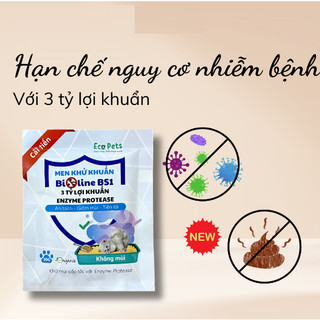 Men khử khuẩn Bioline BS1 cho cát vệ sinh mèo, xử lý mùi hôi trong cát mèo