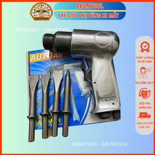 Máy đục rung bằng hơi máy nén khí tặng kèm 4 mũi đục abomtool cao cấp
