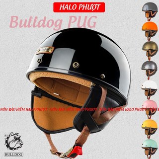 Mũ bảo hiểm Bulldog PUG đủ màu (tặng túi Bulldog, tem phản quang)