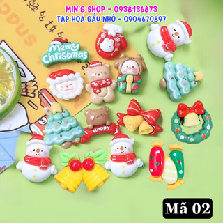 CHARM,STICKER GIÁNG SINH 2023 - NOEL 02 Trang trí DIY,Cây Thông - 01 Cái - Mã NOEL 02