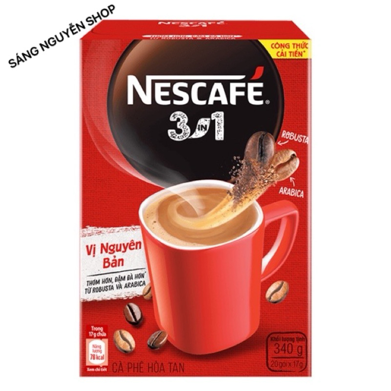 Cà Phê Sữa Hoà Tan Nescafe' Hộp 20 Gói x 17g