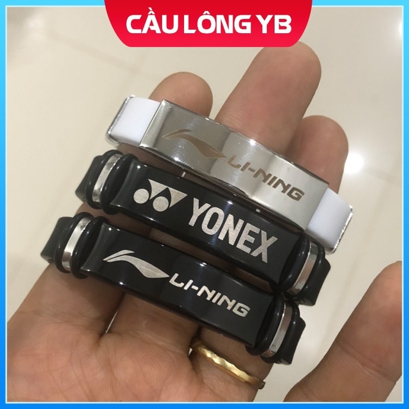 Vòng tay cầu lông Lining , Vòng tay Yonex - Vòng đeo tay thể thao Victor tặng quà bạn bè, vòng cầu lông tặng kèm chỉ đỏ