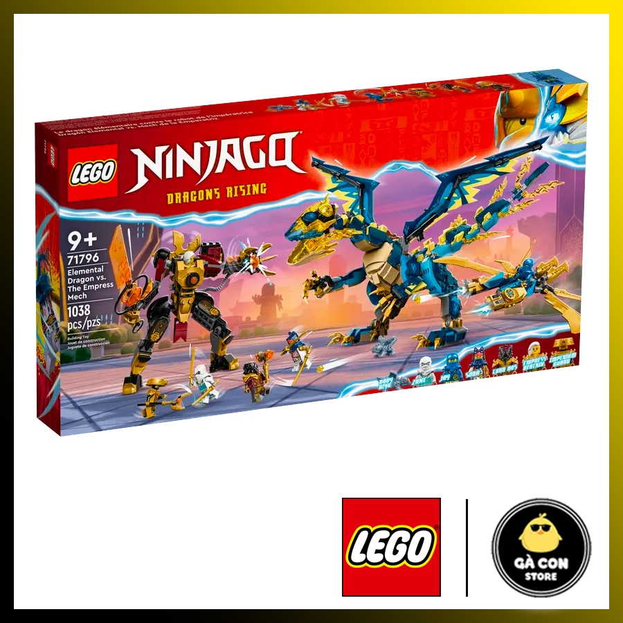 LEGO NinjaGo 71796 Elemental Dragon vs. The Empress Mech.