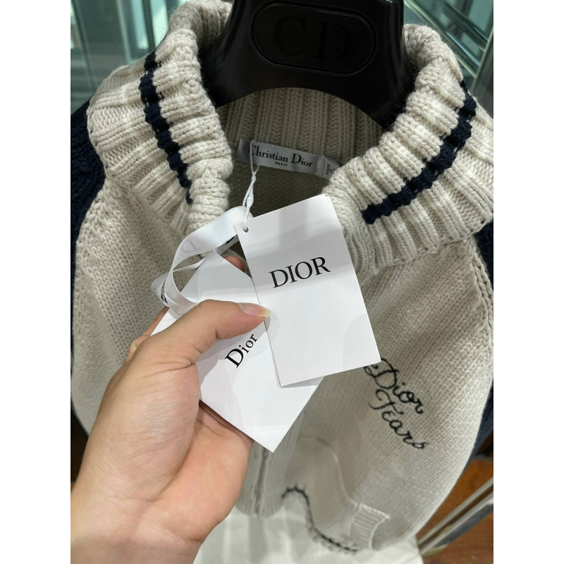 Áo khoác len - Christian Dior - Tear Sweater Jackets zip new2023