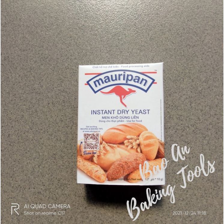 Men lạt làm bánh mì, bánh ngọt Mauripan