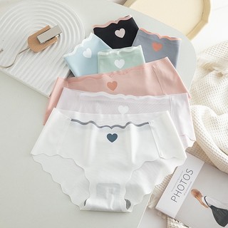 Quần lót nữ đúc su thun lạnh viền sóng in hình Tim C16