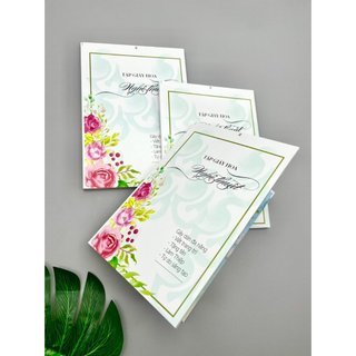 Giấy hoa A5 nghệ thuật viết tên