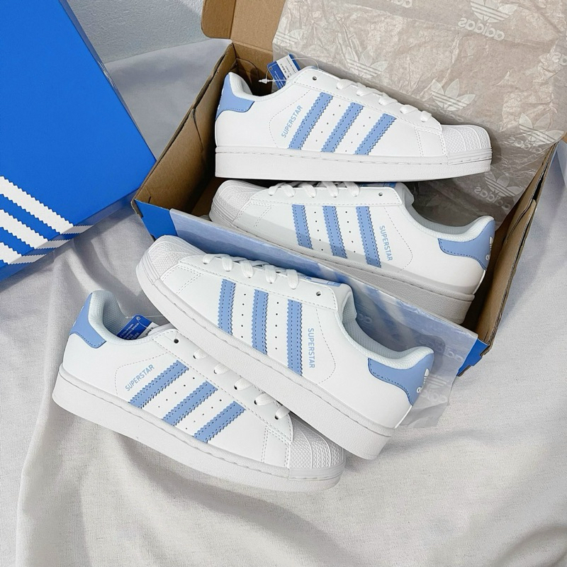 Giày thể thao Adidas Superstar Blue - Sò Xanh Nam nữ cao cấp