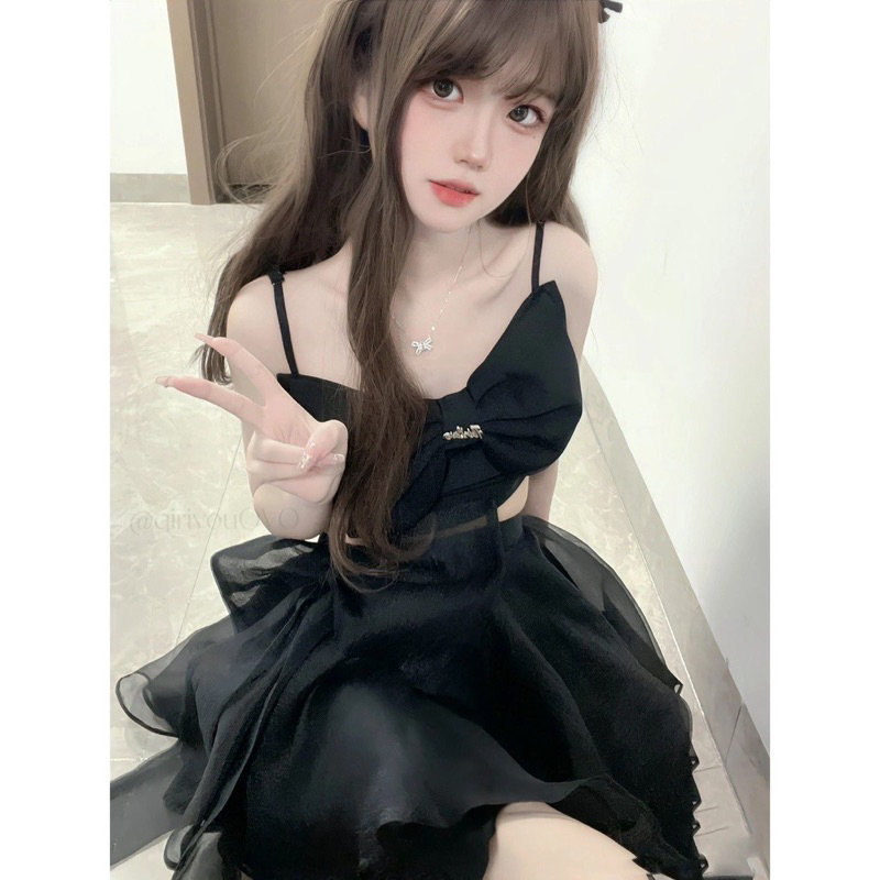 Chân váy ngắn xòe vải voan nhẹ nhàng xinh xắn, Váy công chúa