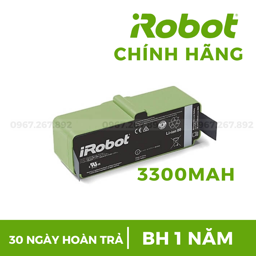 3300mah - Pin Chính hãng Robot Hút Bụi iRobot Roomba 980 960 985