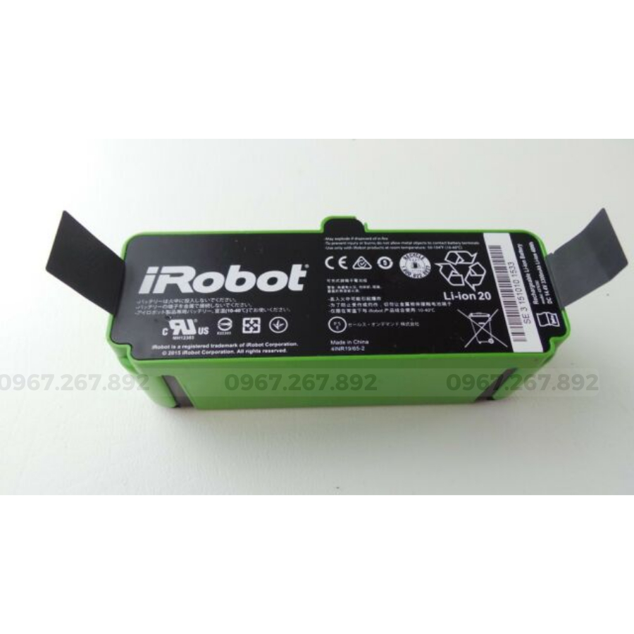 3300mah - Pin Chính hãng Robot Hút Bụi iRobot Roomba 980 960 985
