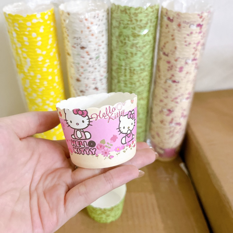 Set 50 chiếc cupcake giấy cứng bánh kem, bánh sinh nhật