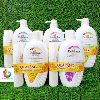 [Tặng Gội 150g]Sữa Tắm Hương Nước Hoa Enchanteur 650g