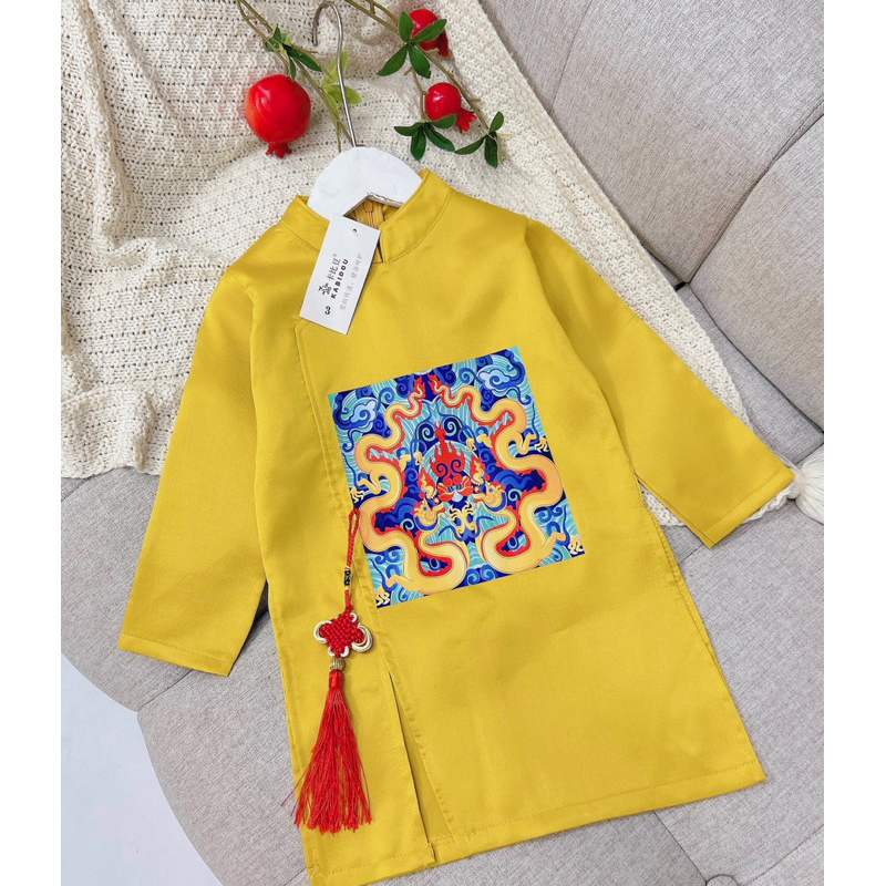 Áo Dài Cách Tân Bé Trai. Áo dài bé trai size đại từ 14-50kg. Quần cho bé
