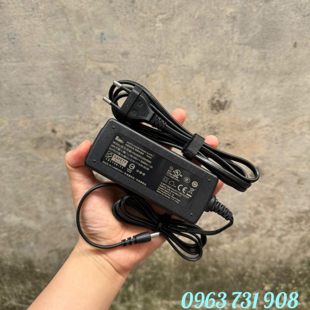 Adapter nguồn 12V 4A chính hãng