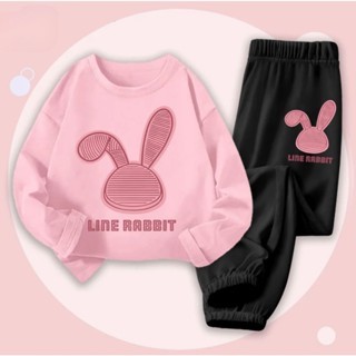 Quần áo cho bé gái chất cotton mềm mịn phong cách năng động, đồ dài tay cho bé gái size đại