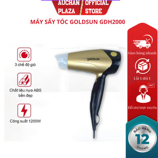 Máy sấy tóc tạo kiểu tóc nhỏ gọn tiện dụng 2 chế độ gió Goldsun, bảo hành chính hãng 12 tháng