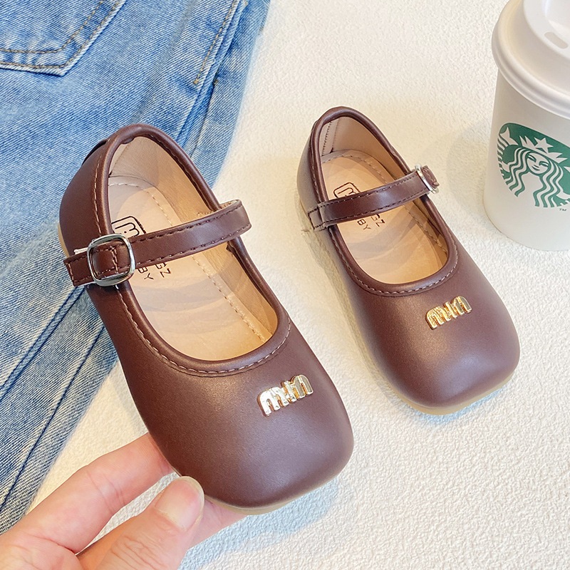 Giày búp bê da mềm phong cách vintage Hot 2024 mã V789 Quảng Châu cao cấp cho bé trai bé gái từ 1 tuổi đến 6 tuổi