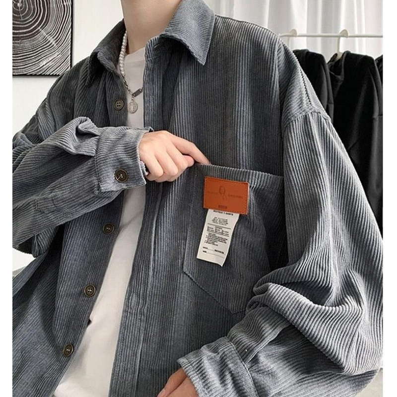 Áo Sơ Mi Nhung Tăm, Flannel, Áo Sơ Mi Nam Nữ, unisex, bigsize - NinTin