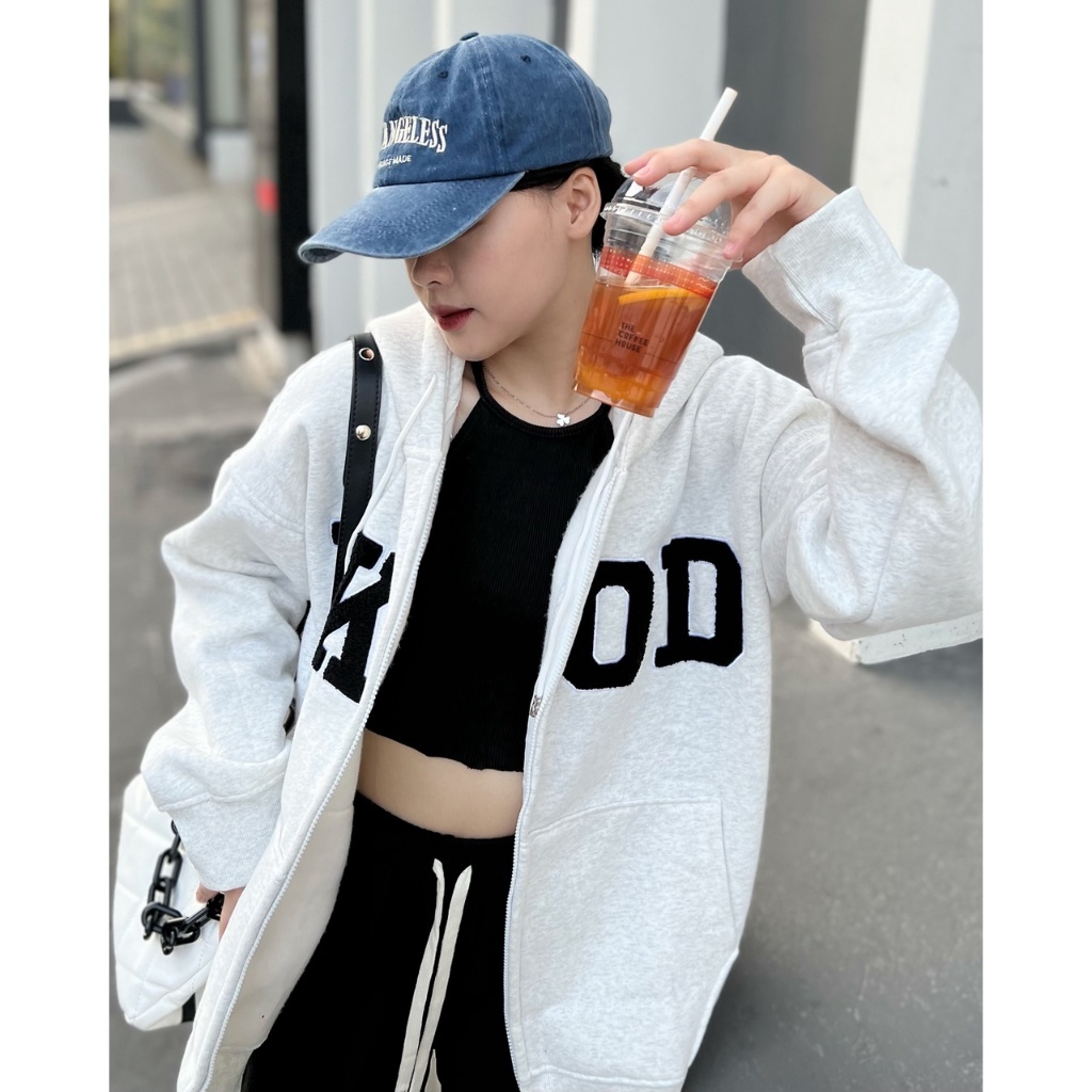 Áo Hoodie Zip LKOD Form Rộng Mũ Trùm 2 Lớp Vải Nỉ Bông - Hoodie Zip Nam Nữ Cao Cấp