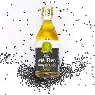 Dầu mè đen ăn dặm cho bé - dầu nguyên chất bảo tâm - từ hạt mè đen thuần chủng, tự nhiên, thơm béo - 2x50 ml
