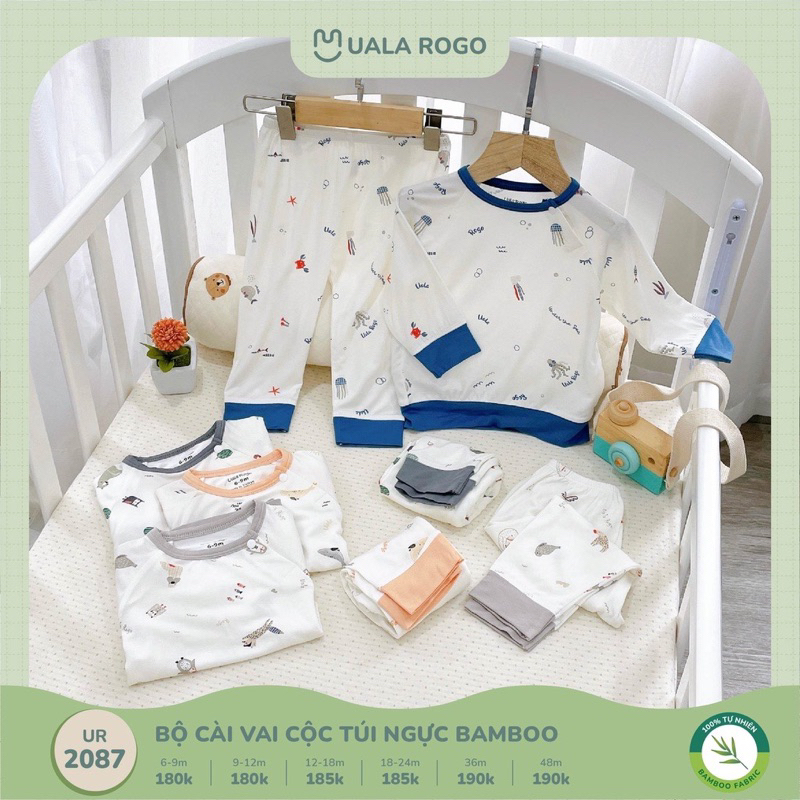 Ualarogo. Sale 50% Bộ dài sợi tre cho bé Uala