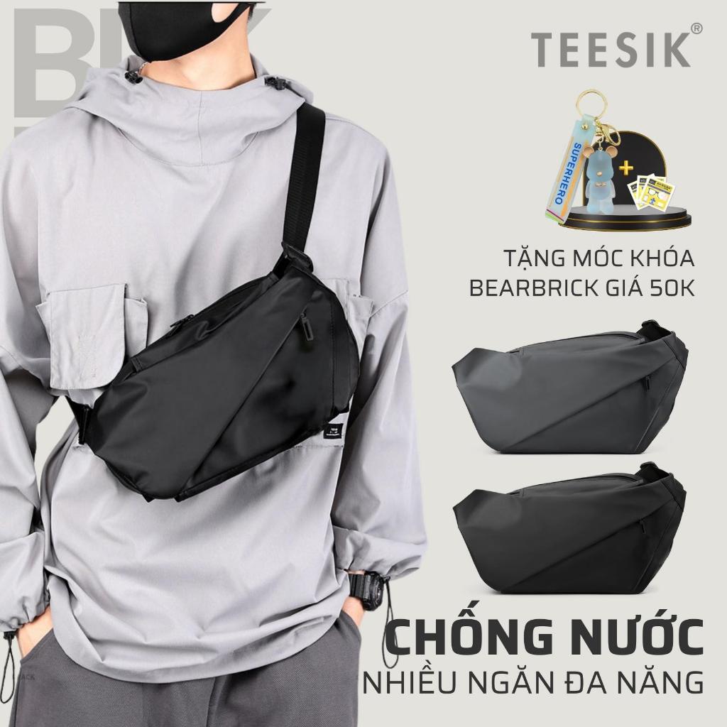 Túi nam đeo chéo TEE SIK túi đeo chéo na cao cấp chống nước khóa từ chống giật unisex nhiều ngăn đựng vừa Ipad mini TS55